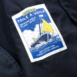 Arpenteur - Utile Raincoat - Navy Sail Garbardine