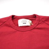 AXS Folk Technology - French Terry Crew Sweatshirt - Deep Oxblood