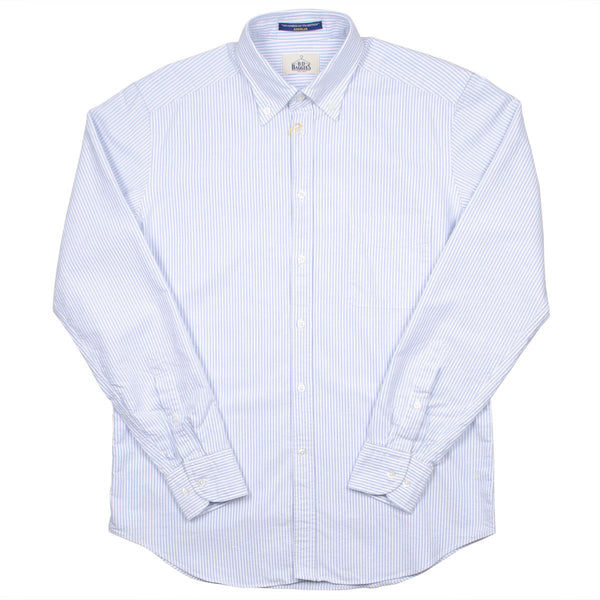 BD Baggies - Bradfort BD Shirt With Pocket - Oxford Striped Light Blue