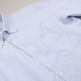 BD Baggies - Bradfort BD Shirt With Pocket - Oxford Striped Light Blue