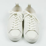 Buddy - Bull Terrier Low Smooth Leather Sneakers - White