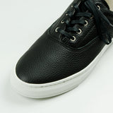 Buddy - Dachs Low Chubby Grain Leather Sneakers - Black
