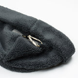 cableami - Boa Fleece Drawcord Hat - Gray