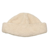 cableami - Boa Fleece Drawcord Hat - Ivory
