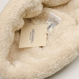 cableami - Boa Fleece Drawcord Hat - Ivory