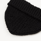 cableami - British Wool Short Beanie - Black