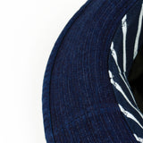 cableami - Bucket Hat - Indigo Herringbone