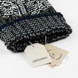 cableami - Linen-like Finished Cotton Beanie - Navy