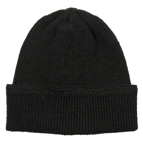 cableami - Linen Waffle Beanie - Black