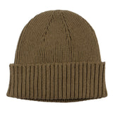 cableami - Recycled Cotton Rib Stitch Beanie - Olive