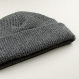 cableami - Waffle Beanie (30% Cashmere) - Gray