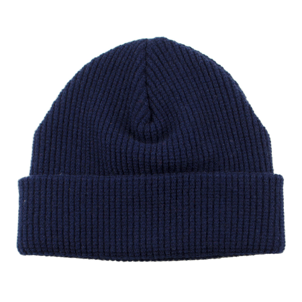 cableami - Waffle Beanie (30% Cashmere) - Navy