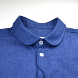 Coltesse - Claudine Blue Lens Shirt - Blue Chevron