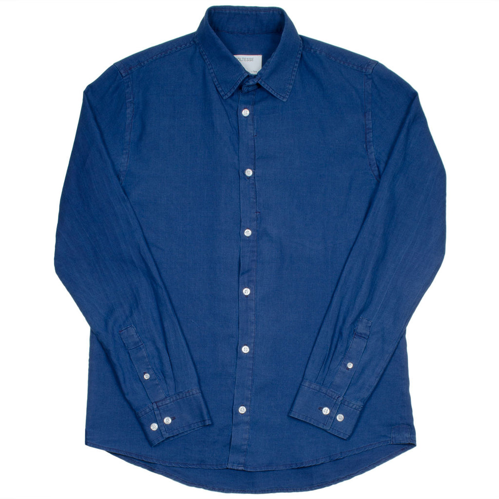 Coltesse - Napoléon Vertical Hidden Pocket Shirt - Dark Blue