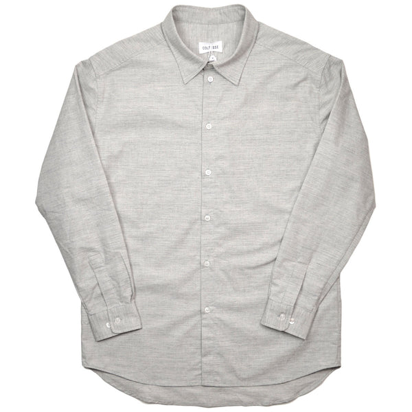 Coltesse - Tukusi Oversize Shirt with Dropped Shoulders - Heather Grey