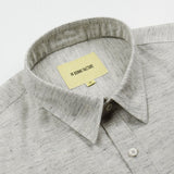 De Bonne Facture - Japanese Slubbed Cotton Essential Pocket Shirt - Light Grey