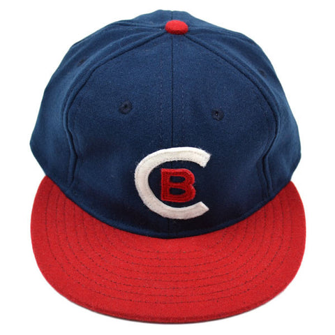 Ebbets - Cleveland Buckeyes 1946 Cap (Fitted Wool Flannel) - Navy