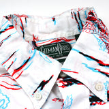 Gitman Vintage - 3D Print Short-Sleeve Shirt - White / Red / Blue