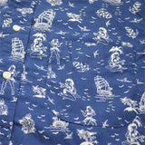 Gitman Vintage – ''Good Luck'' Blue Shirt (L/S)
