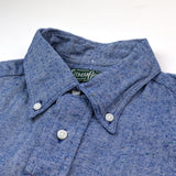 Gitman Vintage - Japanese Slub Herringbone Flannel Shirt - Blue
