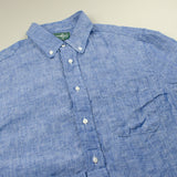 Gitman Vintage - Linen Chambray Shirt - Blue
