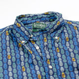 Gitman Vintage - Pina Among The Pines Short-sleeve Shirt  - Pineapple Navy Print