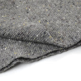 Hikaru Noguchi - Soft Tweed Garter Stitch Scarf - Grey