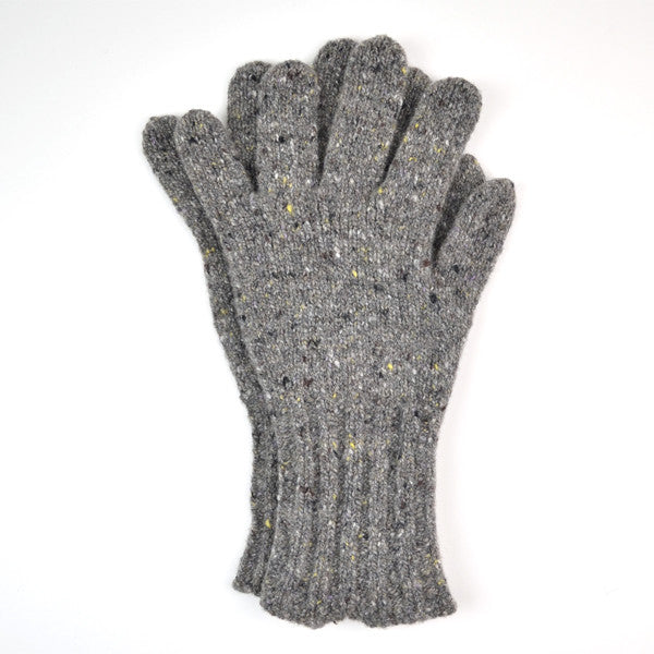 Hikaru Noguchi - Soft Tweed Gloves - Grey