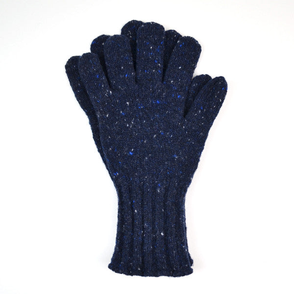 Hikaru Noguchi - Soft Tweed Gloves - Navy