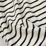Howlin' - Psycho Killer Striped Towel T-shirt - Navy / Cream