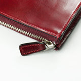 Il Bussetto - Isola Zipped Wallet - Tibetan Red