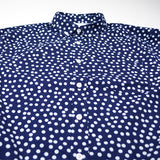 Libertine-Libertine - Hunter Shirt Sunset - Dark Navy with White Dots