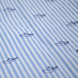 Libertine-Libertine Underwear - Striped Boats Woven Boxer - White / Navy