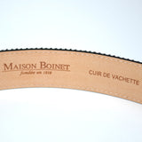 Maison Boinet - Classic Hair Calf Leather Belt - Black