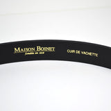 Maison Boinet - Slim Calf Leather Belt - Black