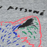 Maison Kitsuné - 3D Fox Tee-Shirt - Light Grey Mélangé
