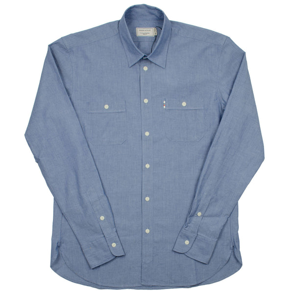 Maison Kitsuné - Chambray Shirt - Blue