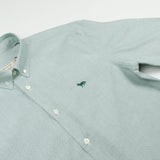 Maison Kitsuné - Classic Oxford Shirt with Embroidery Fox - Khaki