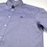 Maison Kitsuné - Classic Oxford Shirt with Embroidery Fox - Navy