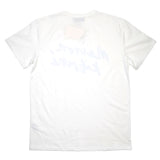Maison Kitsuné - Handwriting Printed T-shirt - White / Blue