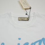 Maison Kitsuné - Handwriting Printed T-shirt - White / Blue