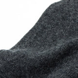Maison Kitsuné - Lambswool R-Neck Sweater - Dark Grey Melange