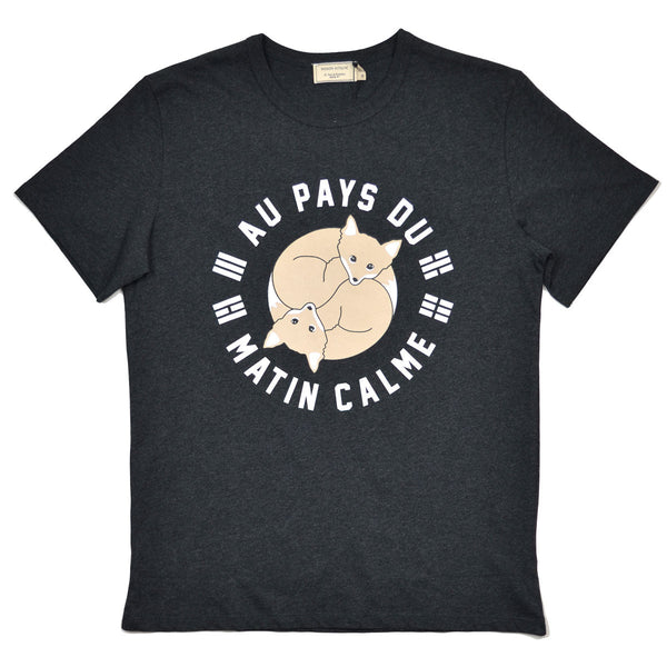 Maison Kitsuné - Matin Calme T-shirt - Dark Grey Melange