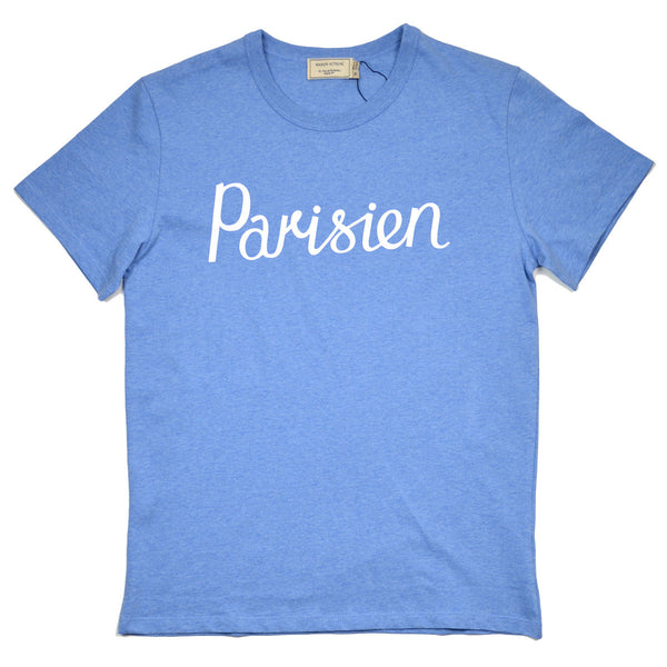 Maison Kitsuné - Parisien T-shirt - Blue Melange