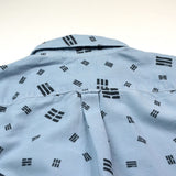 Maison Kitsuné - Trigram Print Shirt - Light Blue
