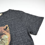 Maison Kitsune - Walking Fox Tee-Shirt - Dark Grey Melange