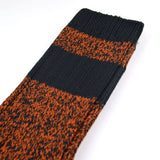 Marcomonde - Big Stripes Melange Socks - Orange / Black