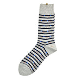 Marcomonde - Striped Sharks Cotton Socks - Light Grey