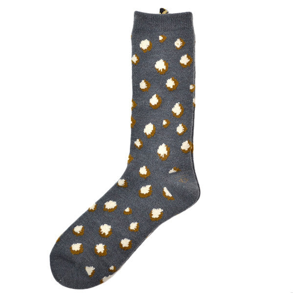 Marcomonde - Leopard Socks Nylon Blend - Grey