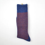 Marcomonde - Micro Checks Socks Wool - Blue